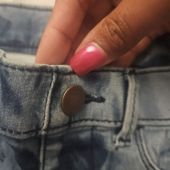 Kids wonder nation jeggings tie dyed denim pattern stretch pants Med (7-8) - Picture 6 of 6